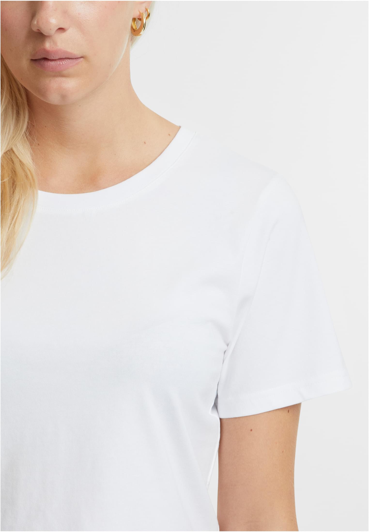 Ladies Cropped Tee white | white