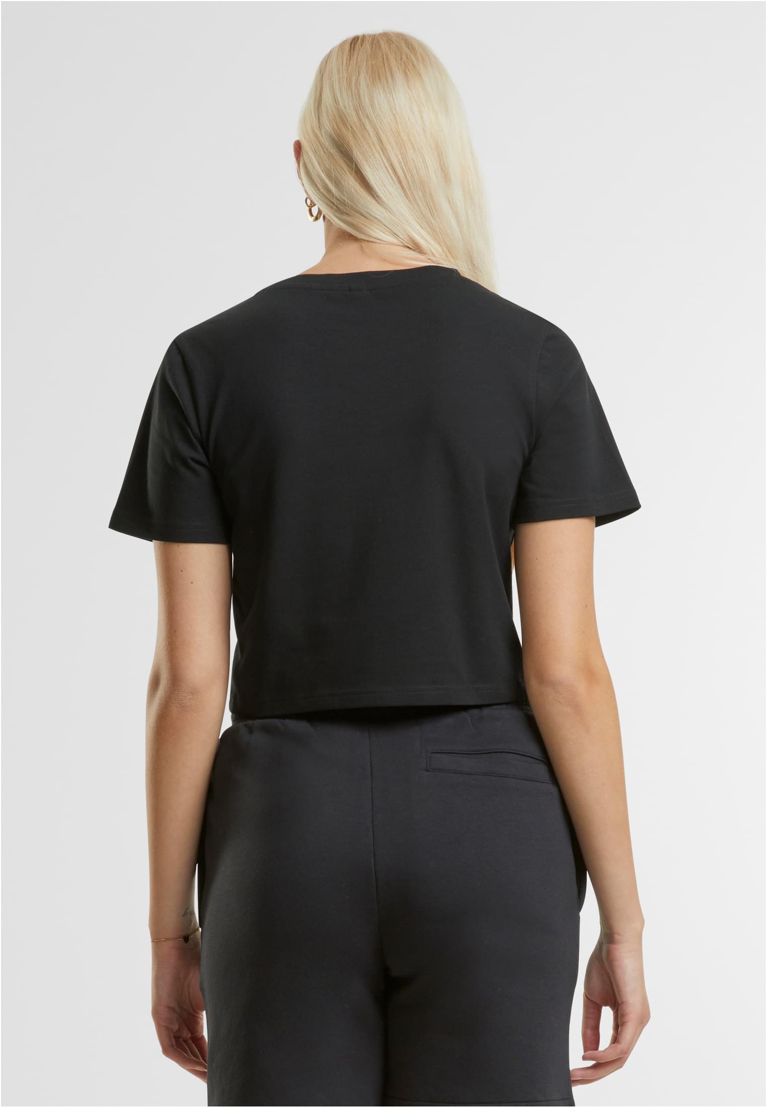 Ladies Cropped Tee black | black