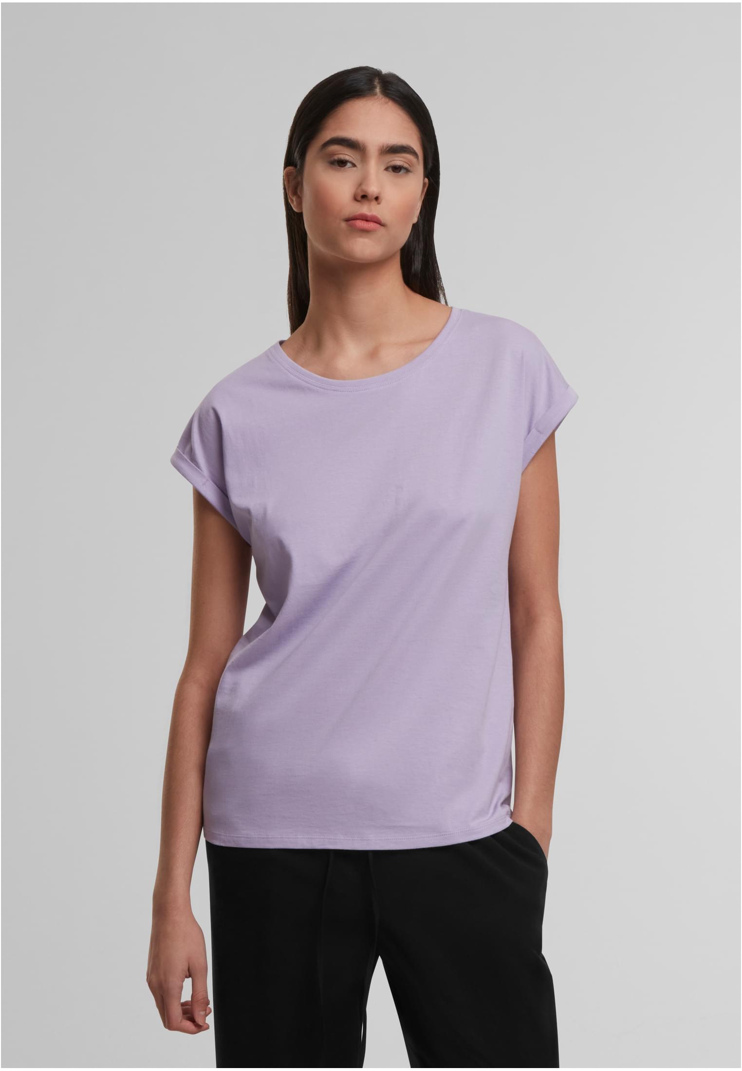 Ladies Regular Extended Shoulder Tee lilac | lilac