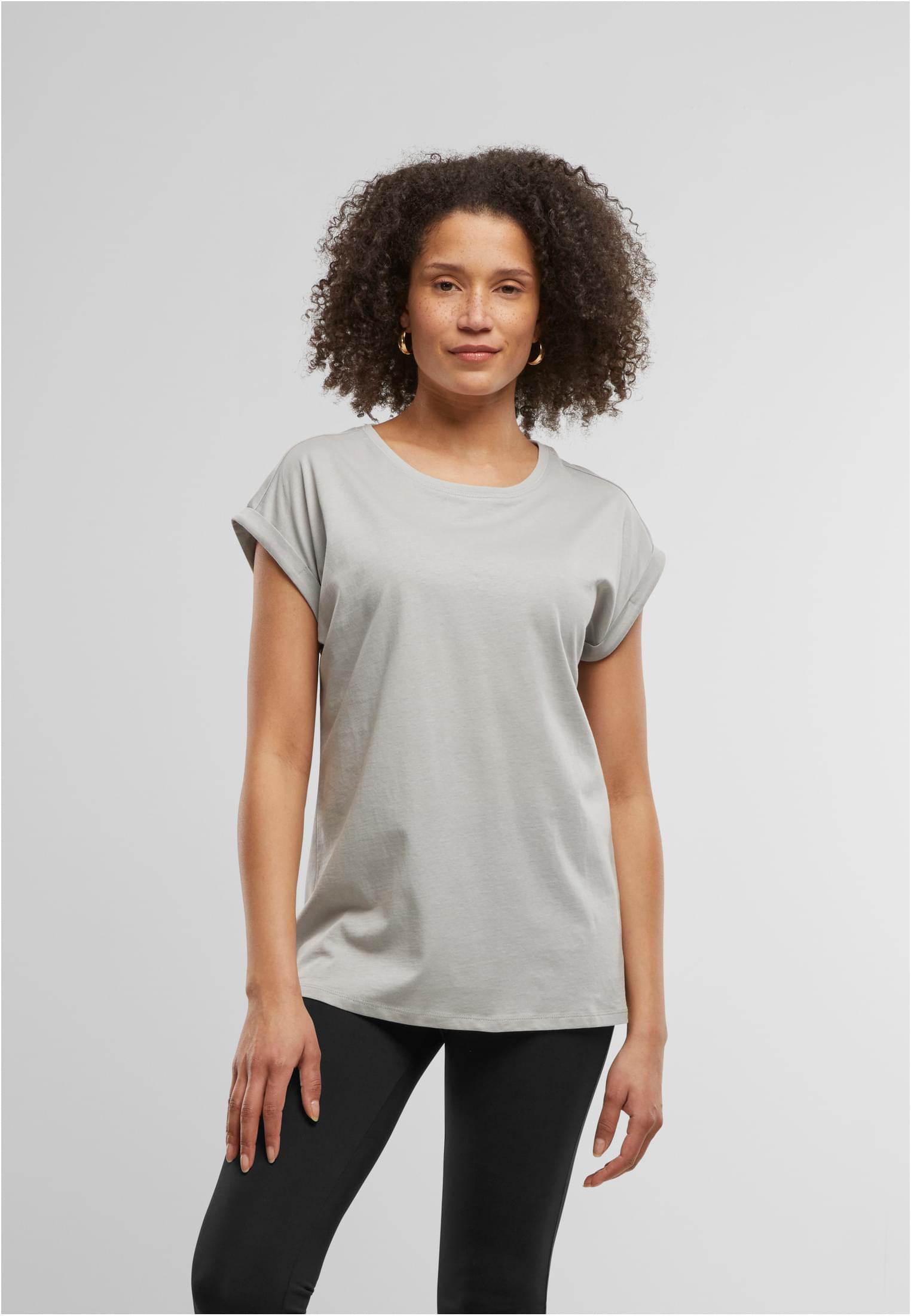 Ladies Regular Extended Shoulder Tee lightasphalt | lightasphalt