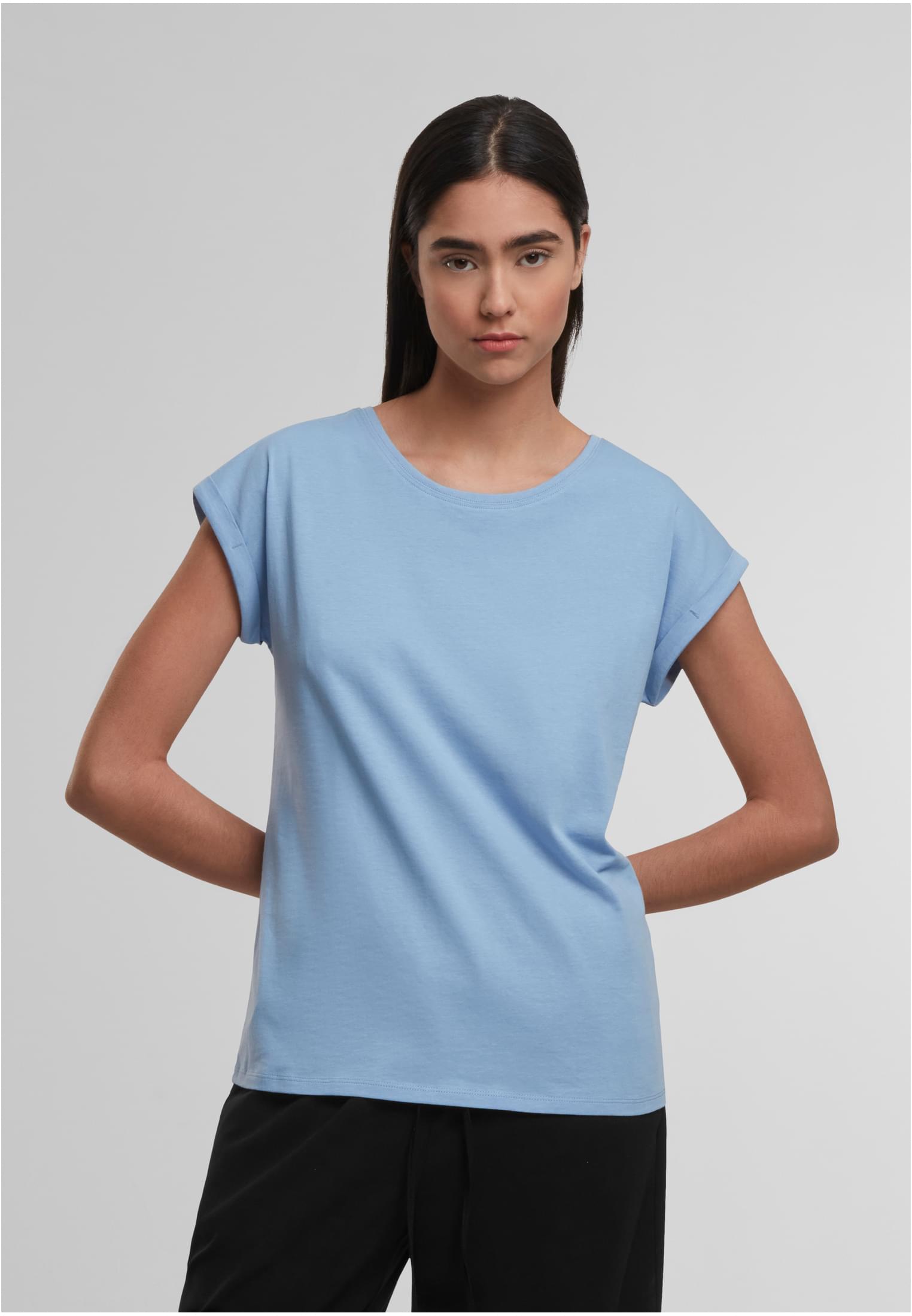 Ladies Regular Extended Shoulder Tee powderblue | powderblue