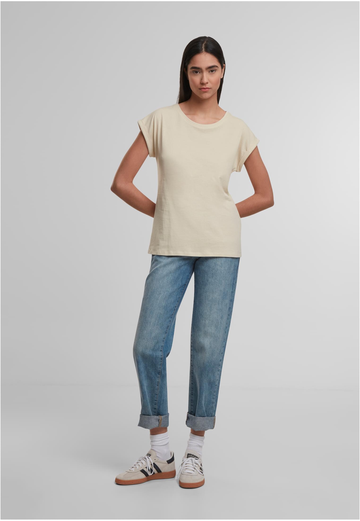 Ladies Regular Extended Shoulder Tee sand | sand