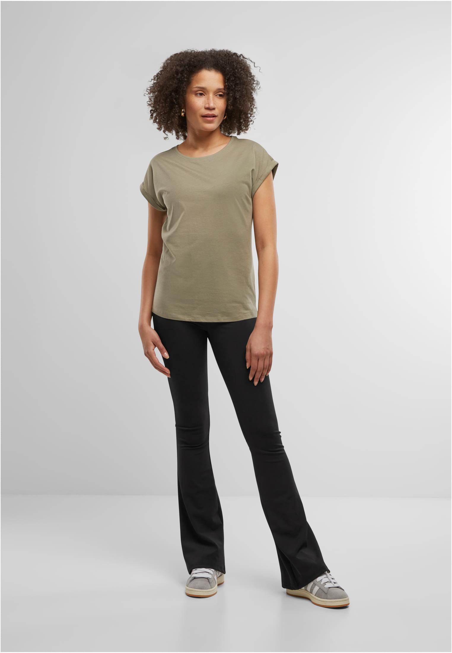 Ladies Regular Extended Shoulder Tee paleolive | paleolive