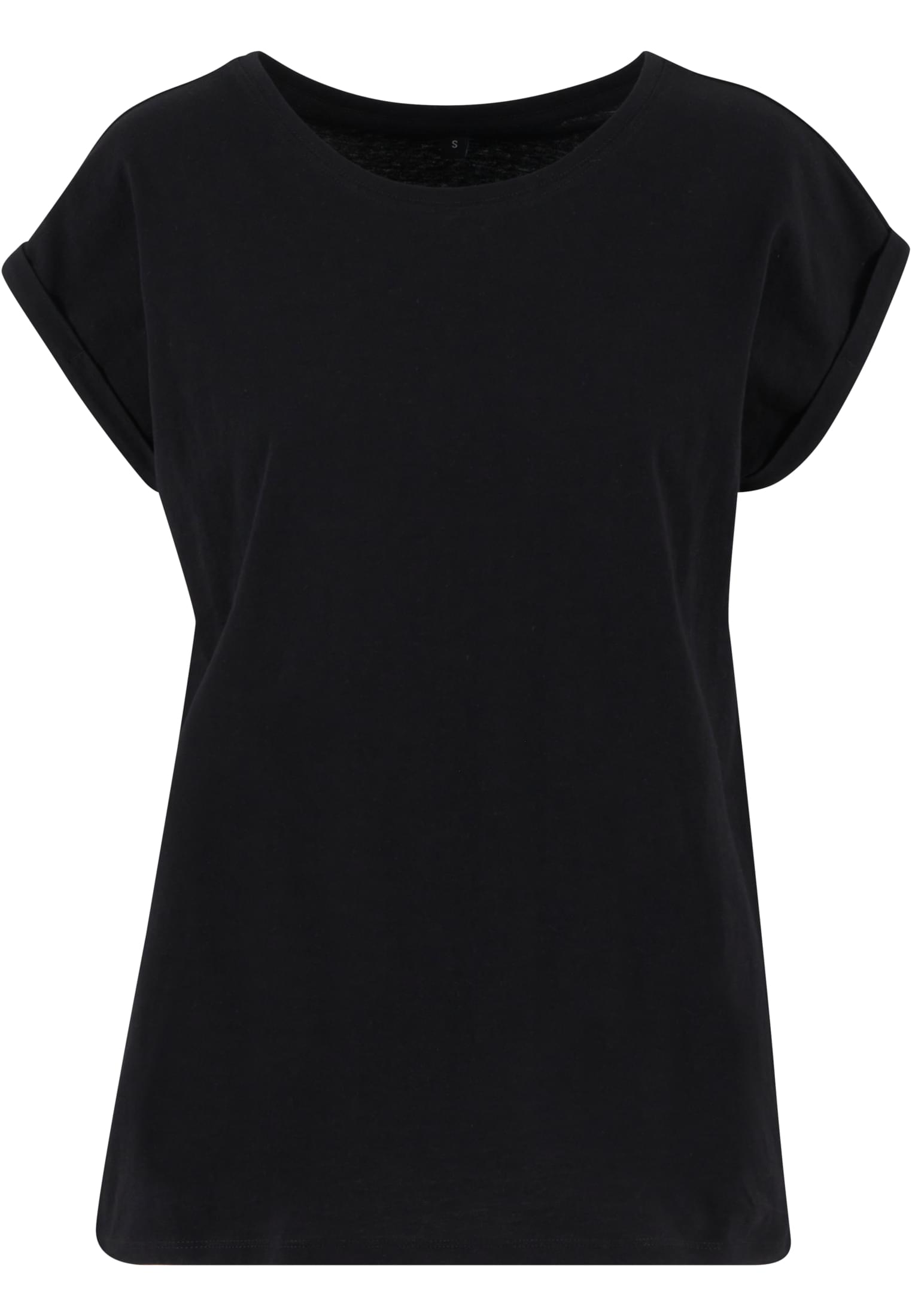 Ladies Regular Extended Shoulder Tee black | black