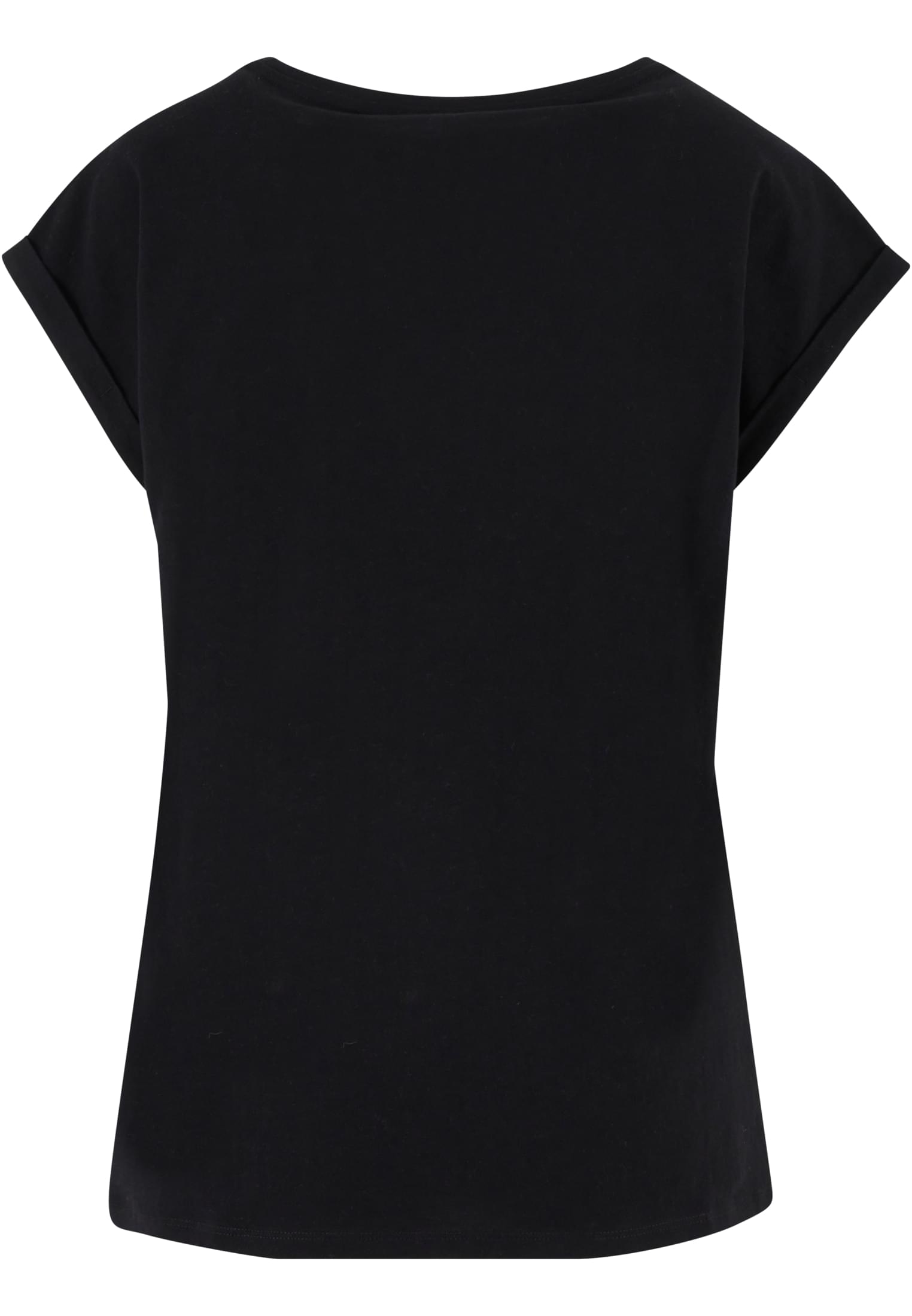 Ladies Regular Extended Shoulder Tee black | black