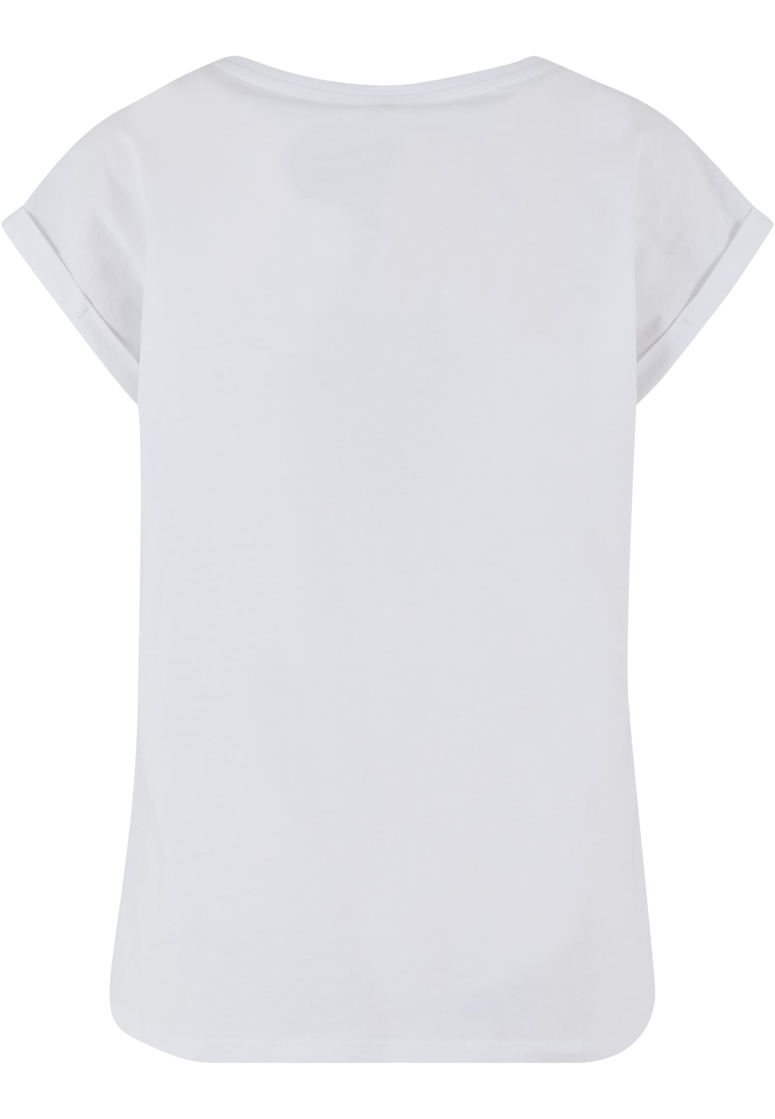 Ladies Regular Extended Shoulder Tee white | white