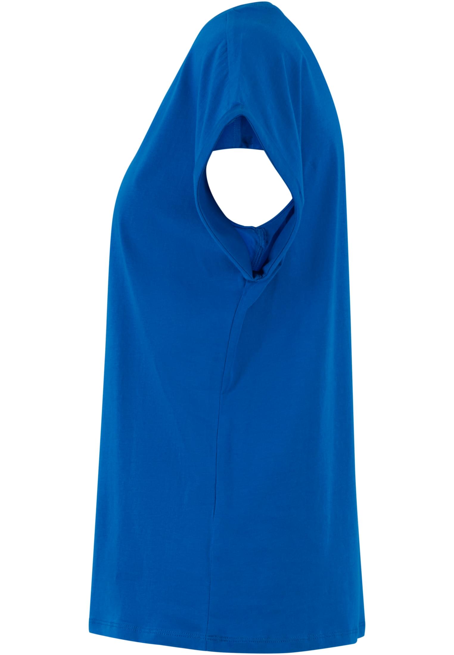 Ladies Regular Extended Shoulder Tee cobaltblue | cobaltblue