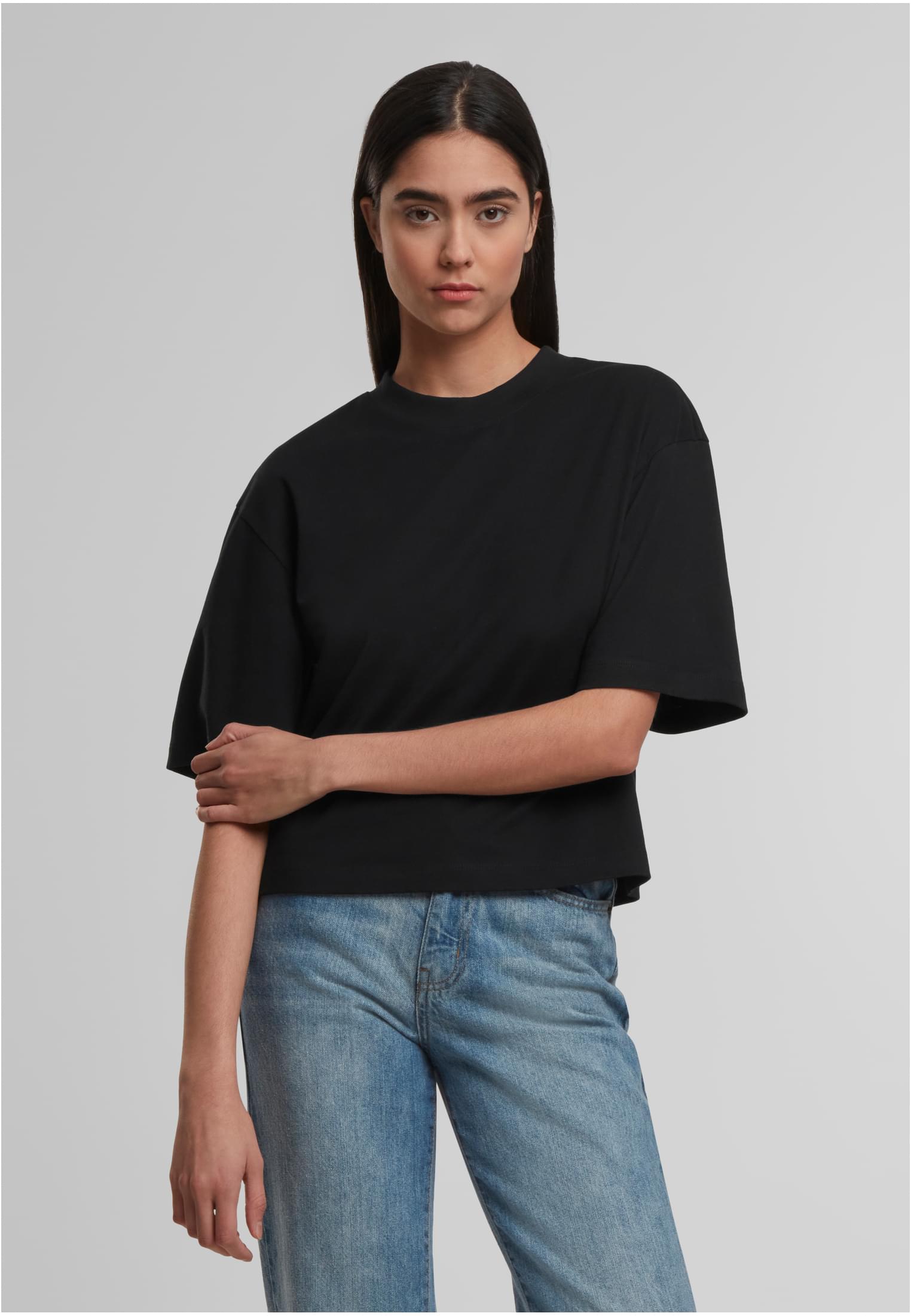 Ladies Oversized Tee black | black