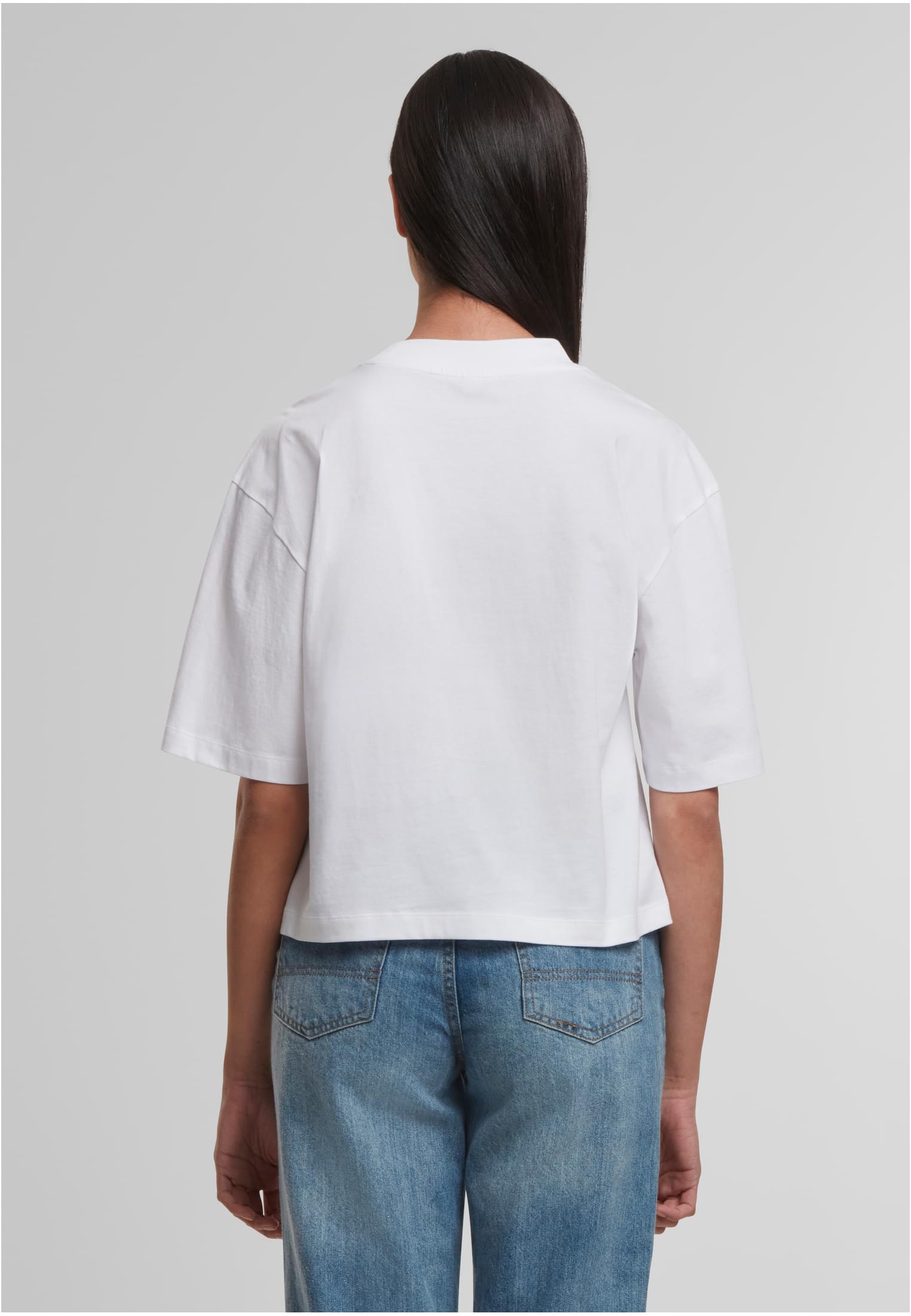 Ladies Oversized Tee white | white