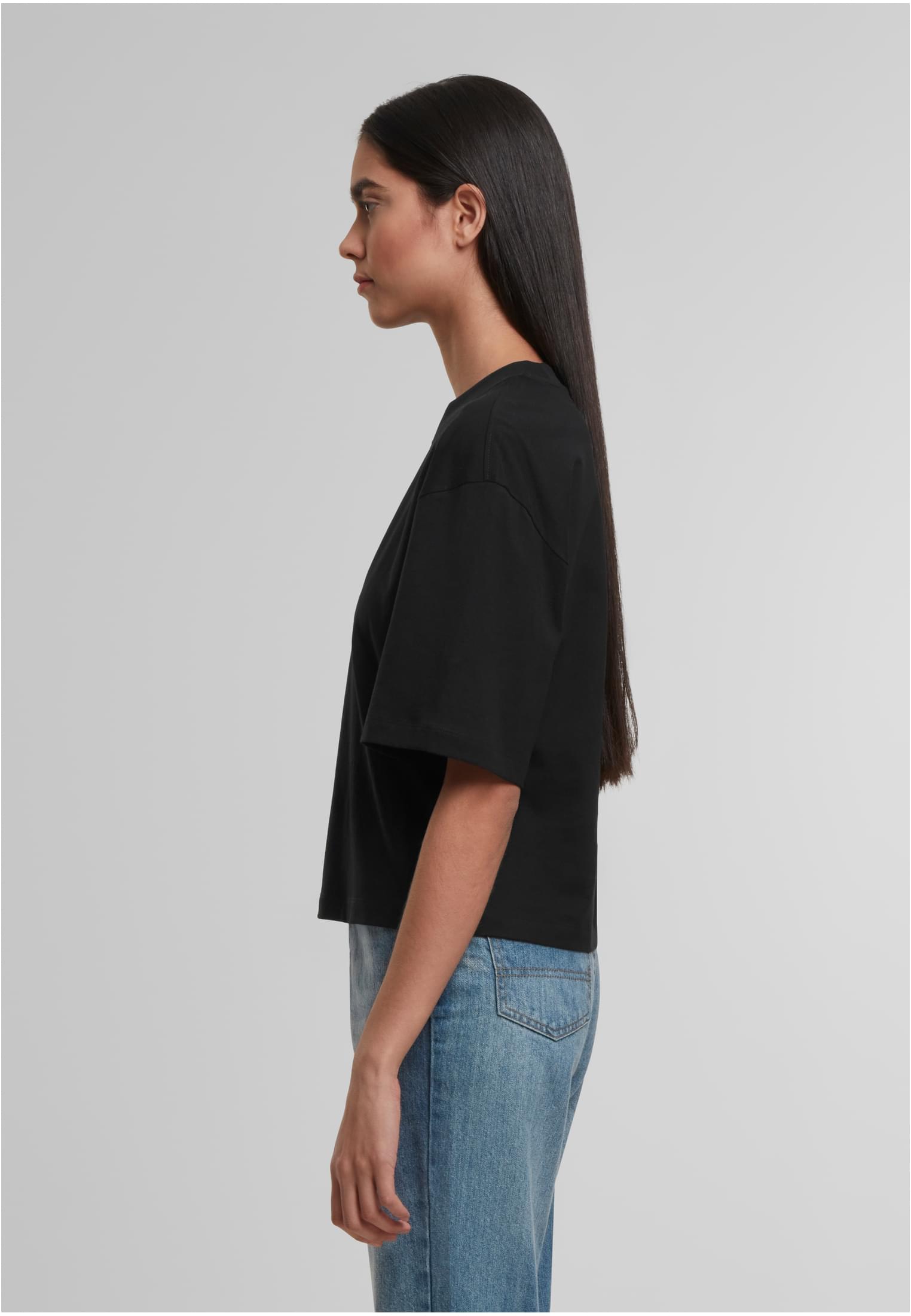 Ladies Oversized Tee black | black