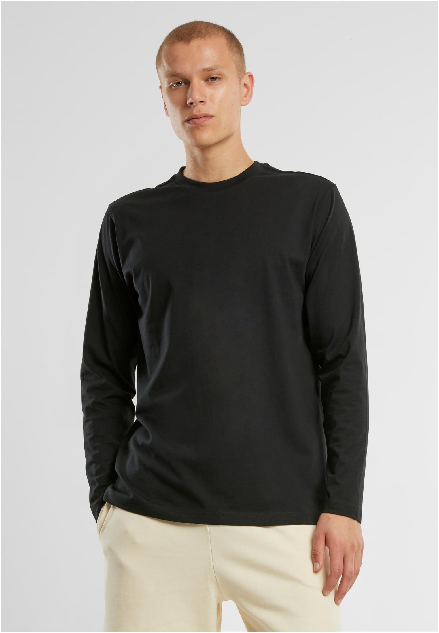 Regular Fit Longsleeve black | black