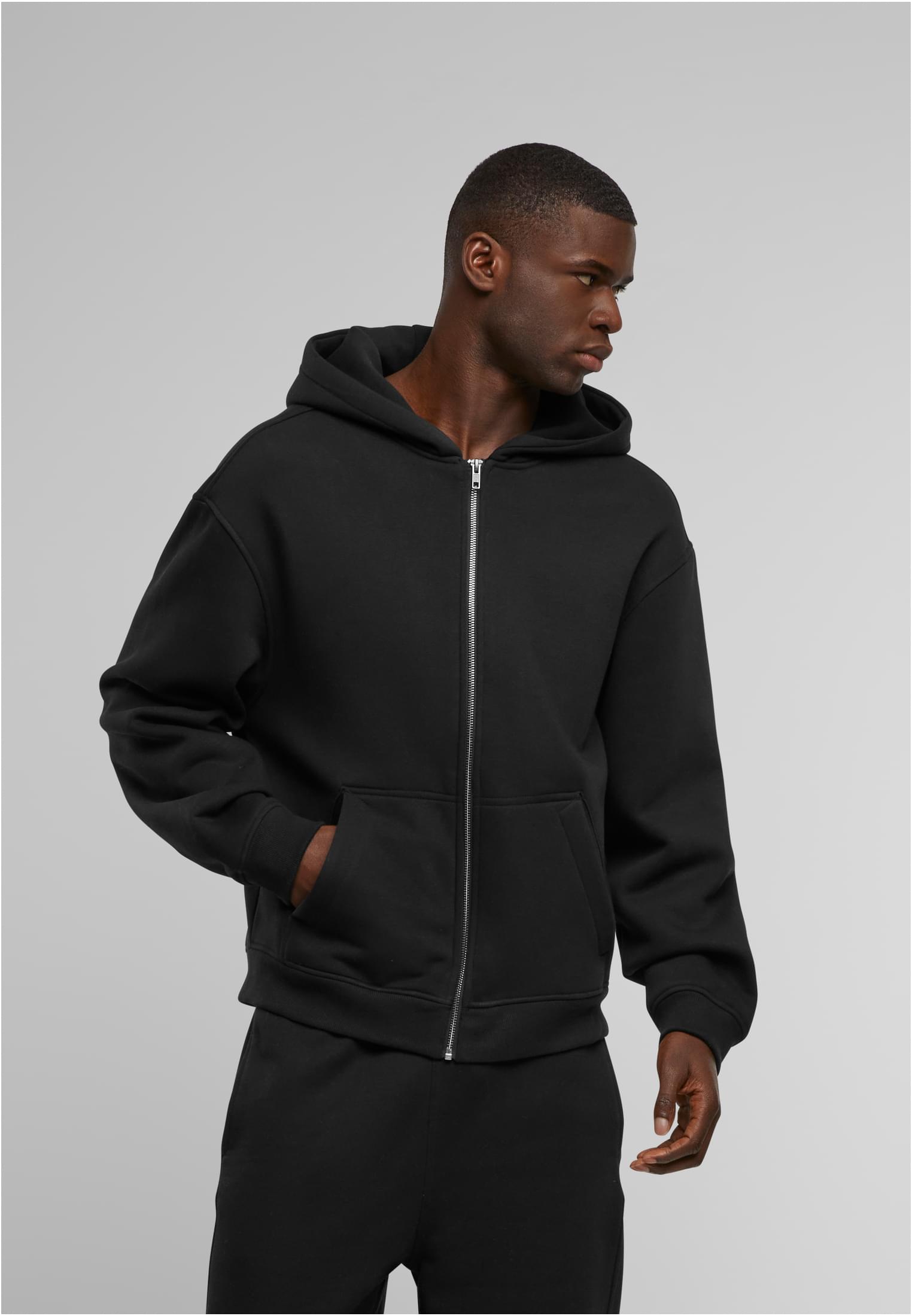 Oversized Zip Hoody black | black