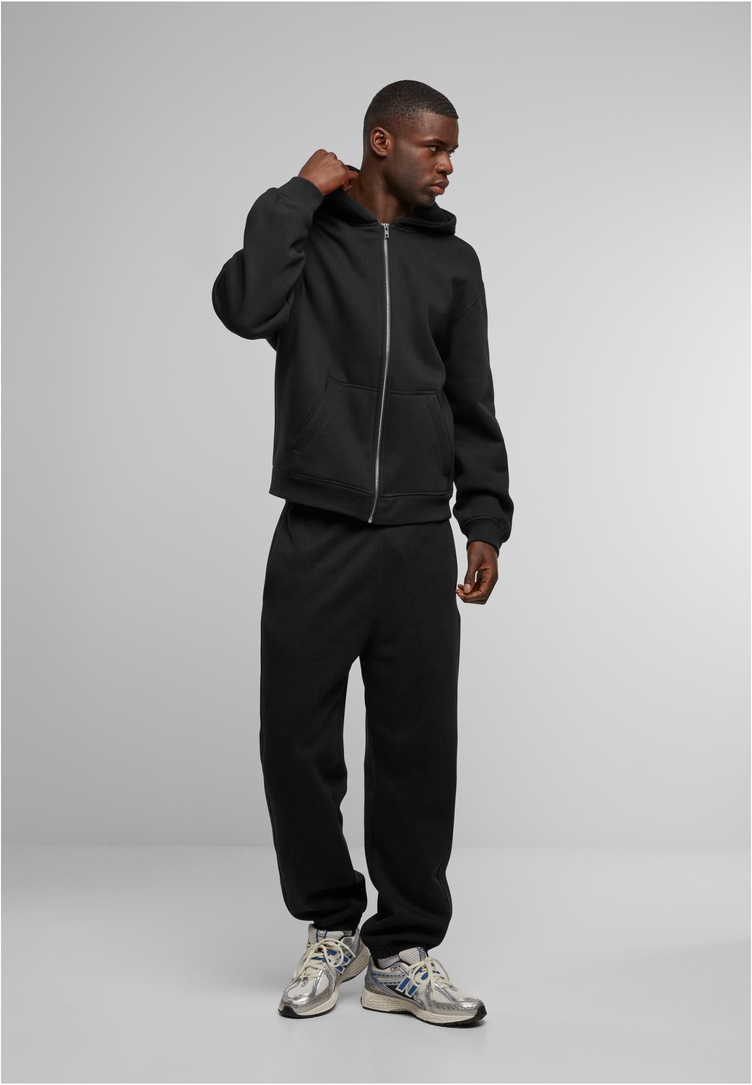 Oversized Zip Hoody black | black