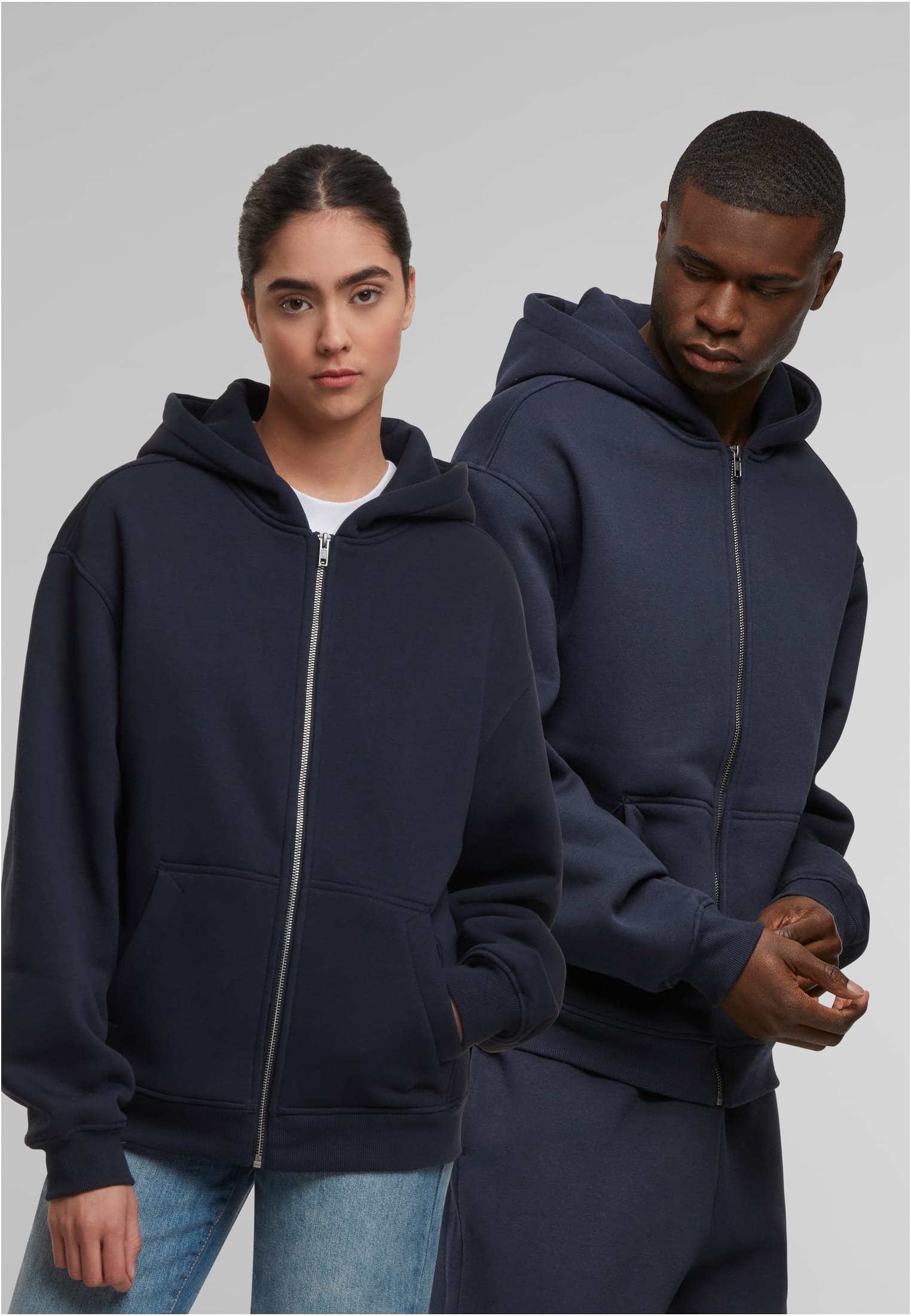 Oversized Zip Hoody navy | navy