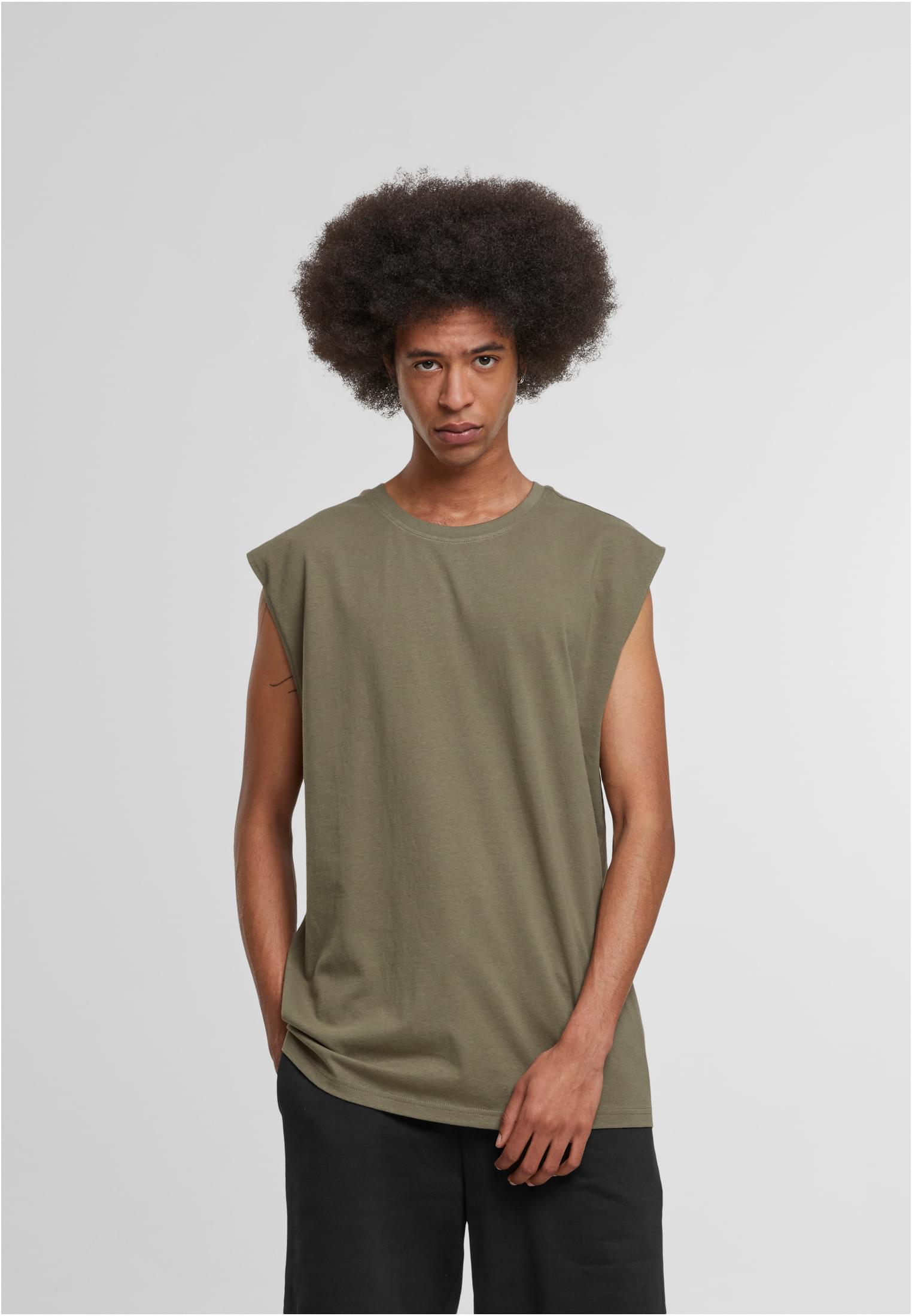Sleeveless Tee olive | olive