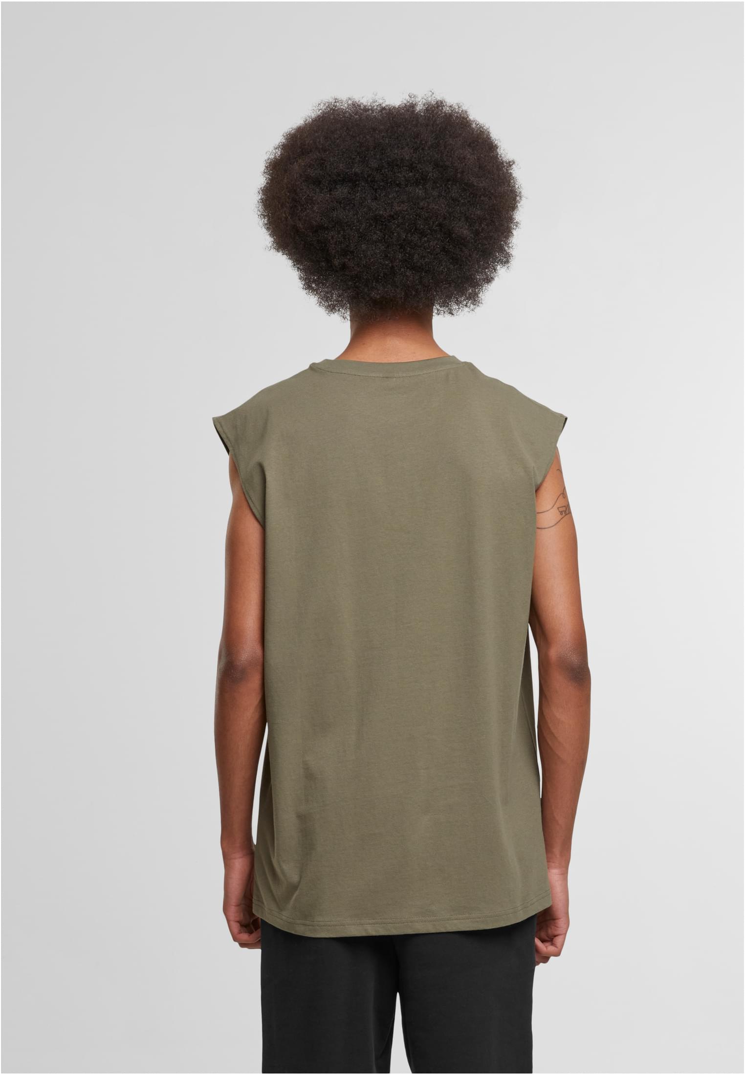 Sleeveless Tee olive | olive