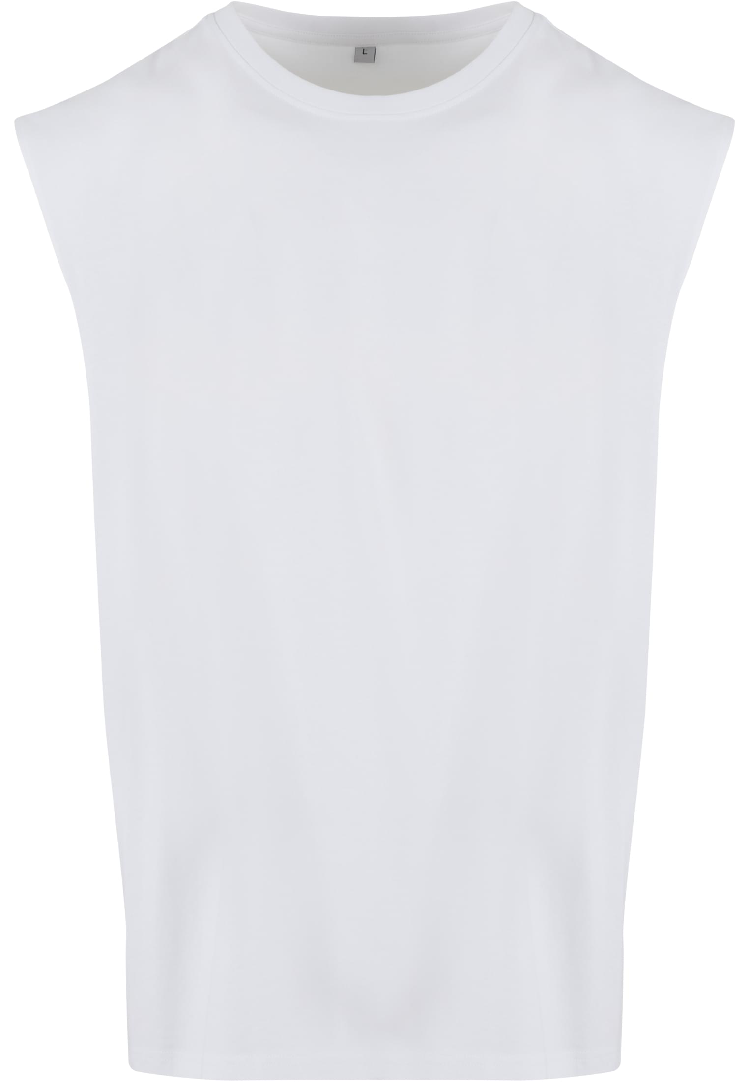 Sleeveless Tee white | white