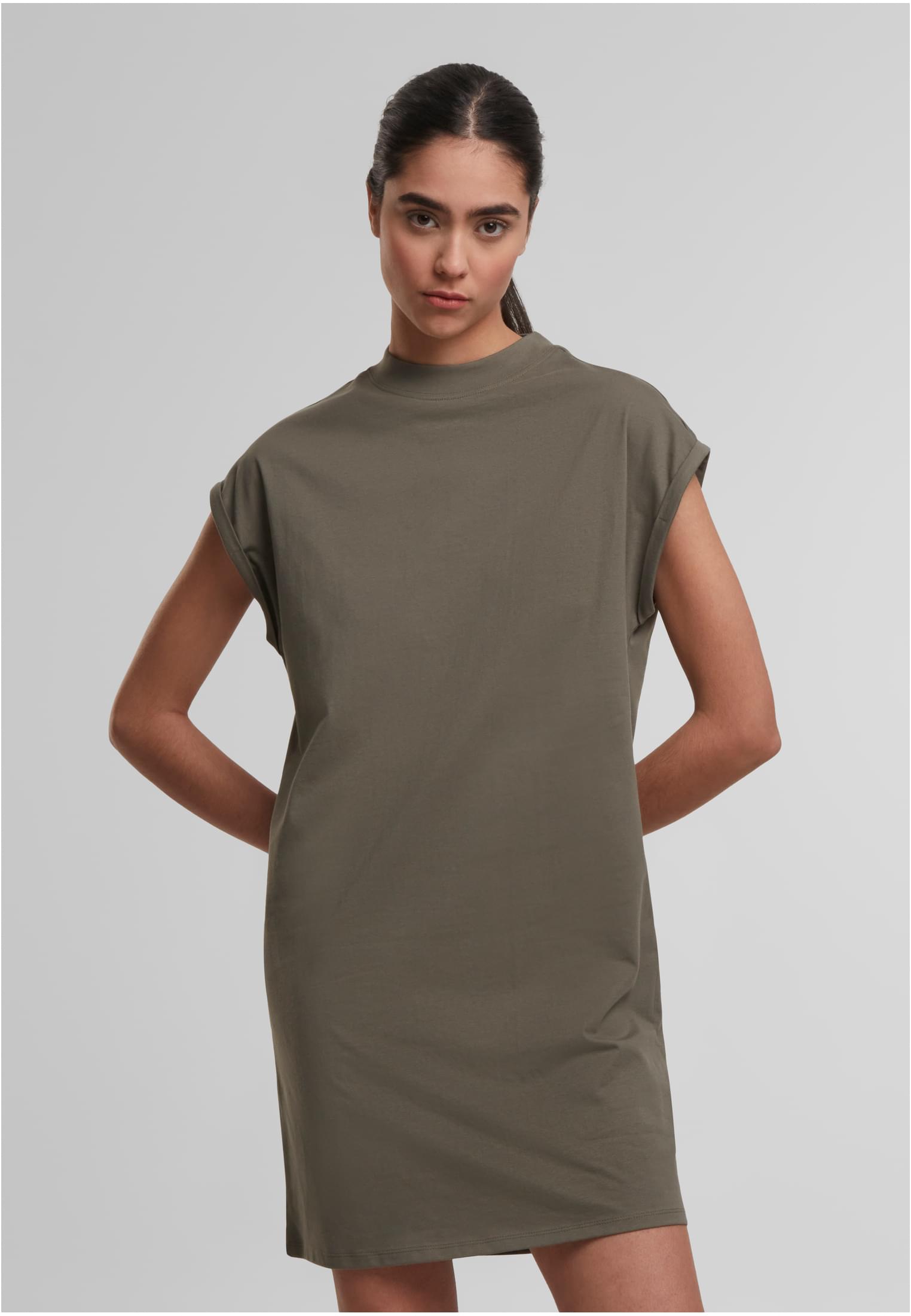Ladies Extended Shoulder Dress olive | olive