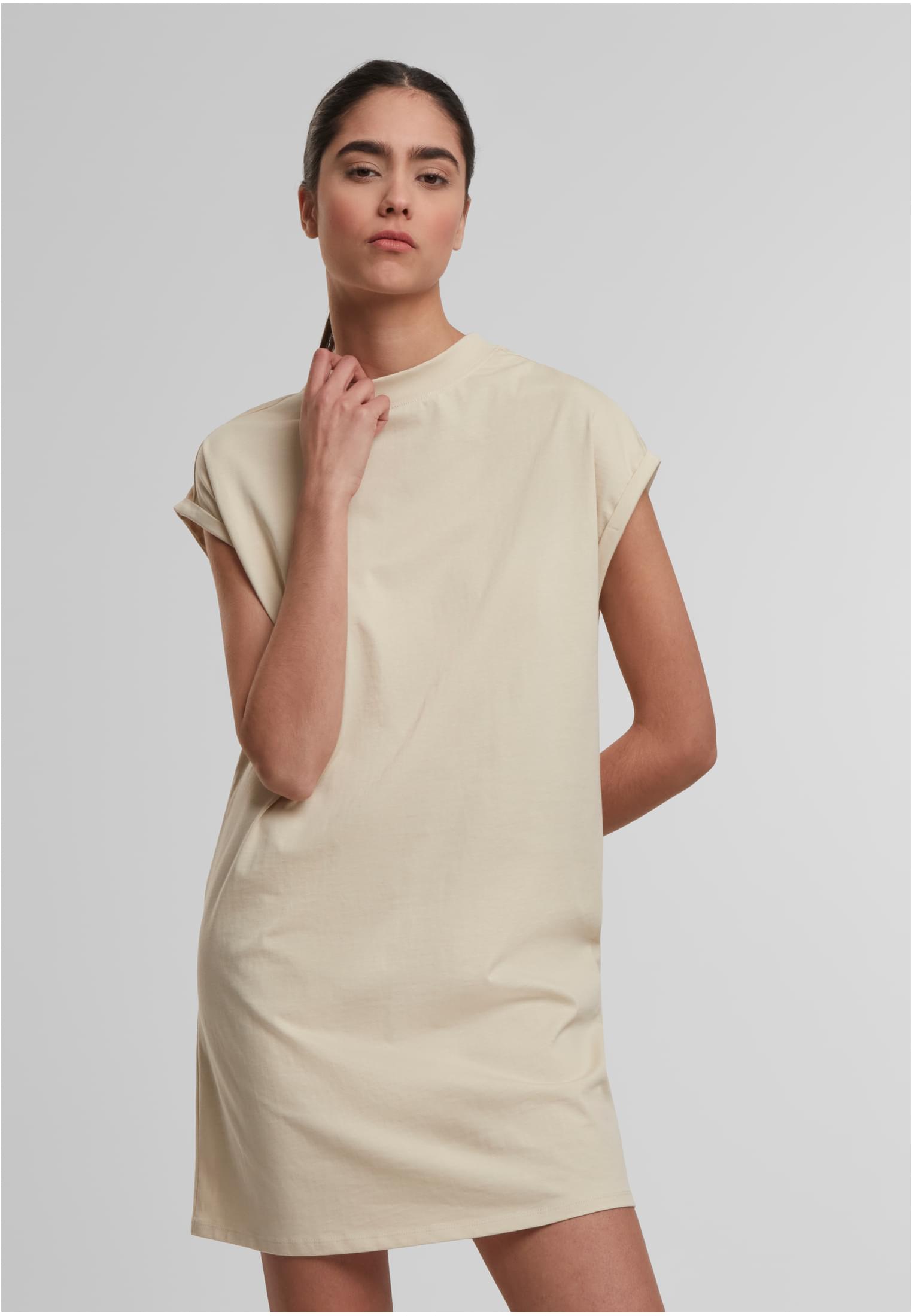 Ladies Extended Shoulder Dress sand | sand