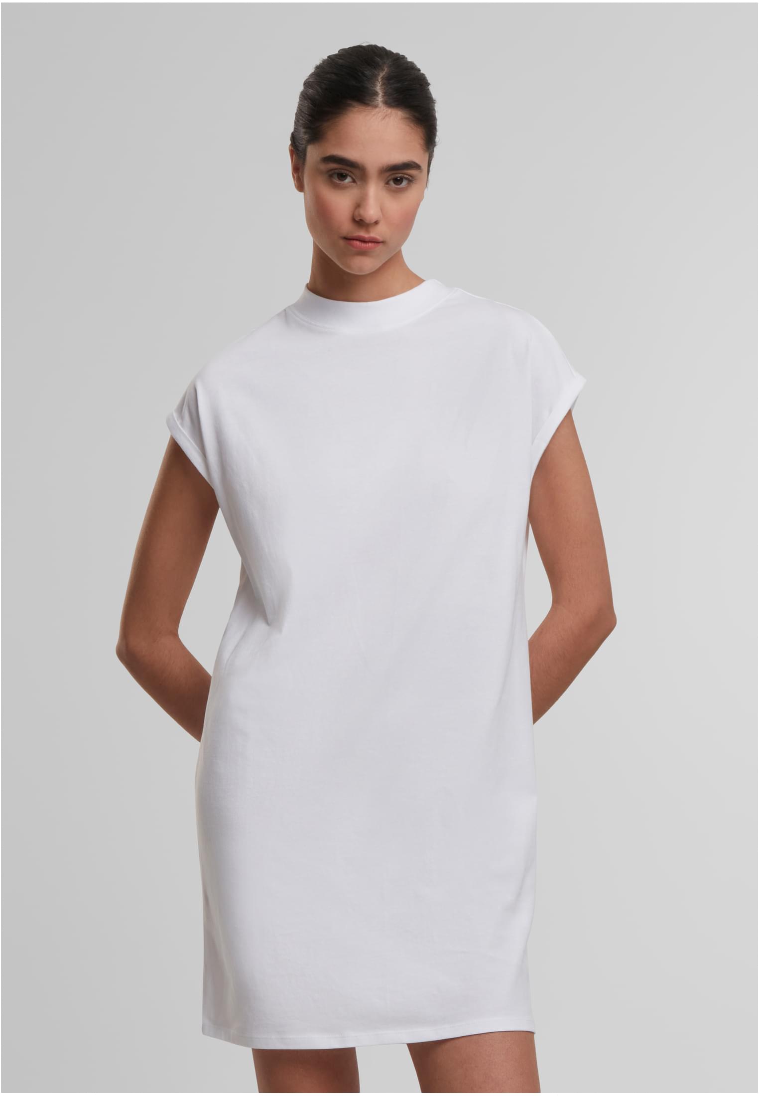 Ladies Extended Shoulder Dress white | white