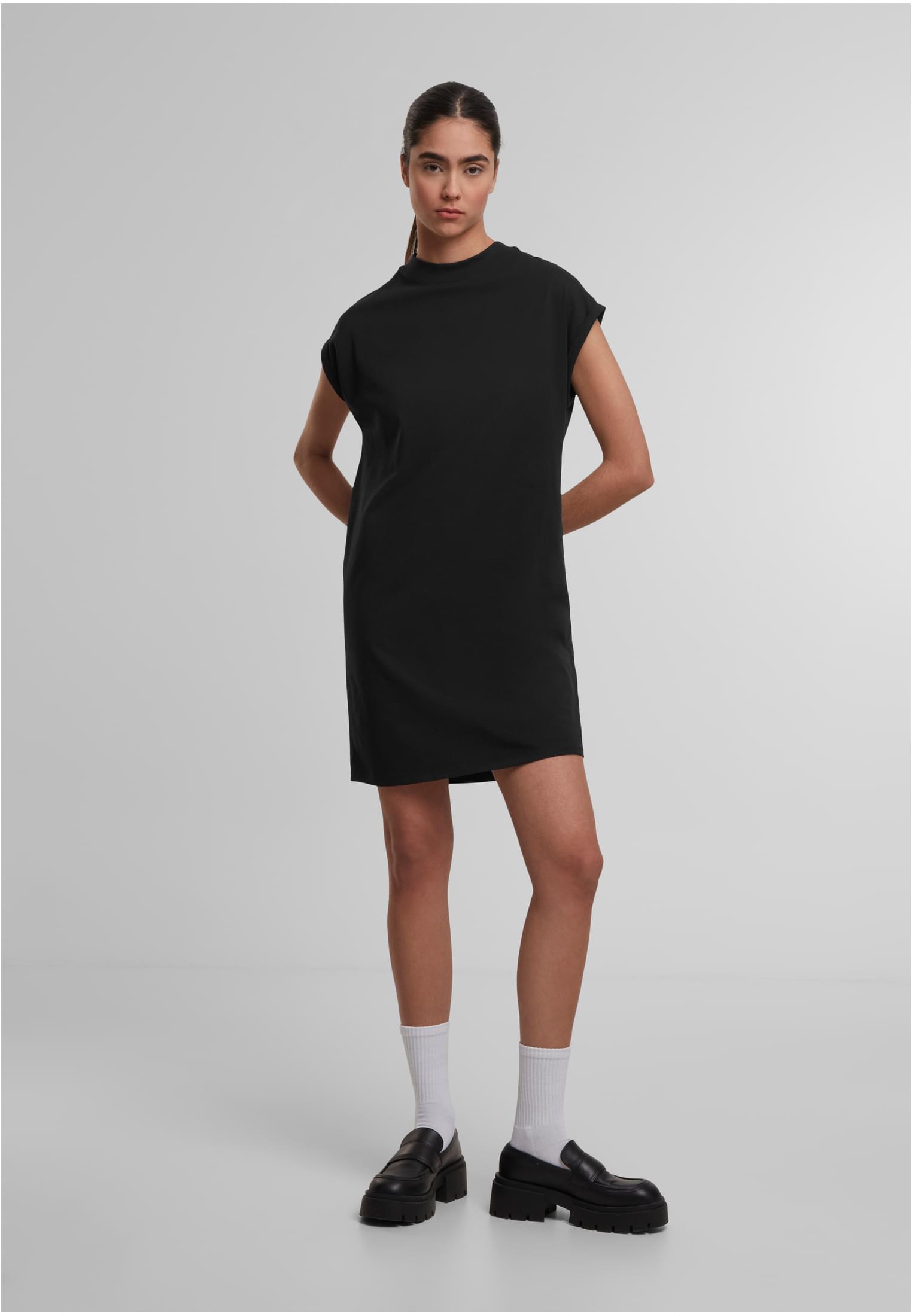 Ladies Extended Shoulder Dress black | black