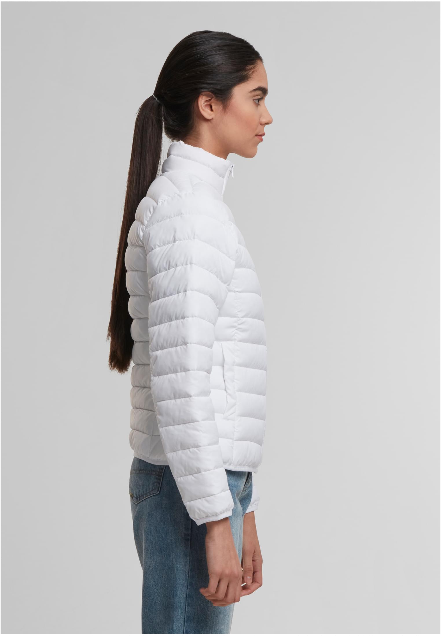 Ladies Light Puffer Jacket white | white
