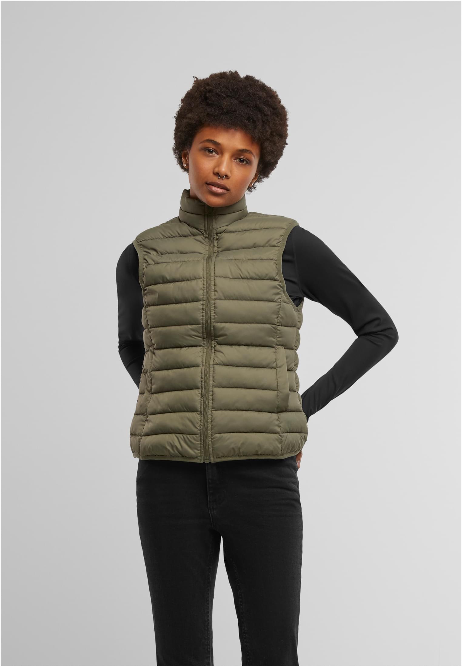 Ladies Light Puffer Vest olive | olive