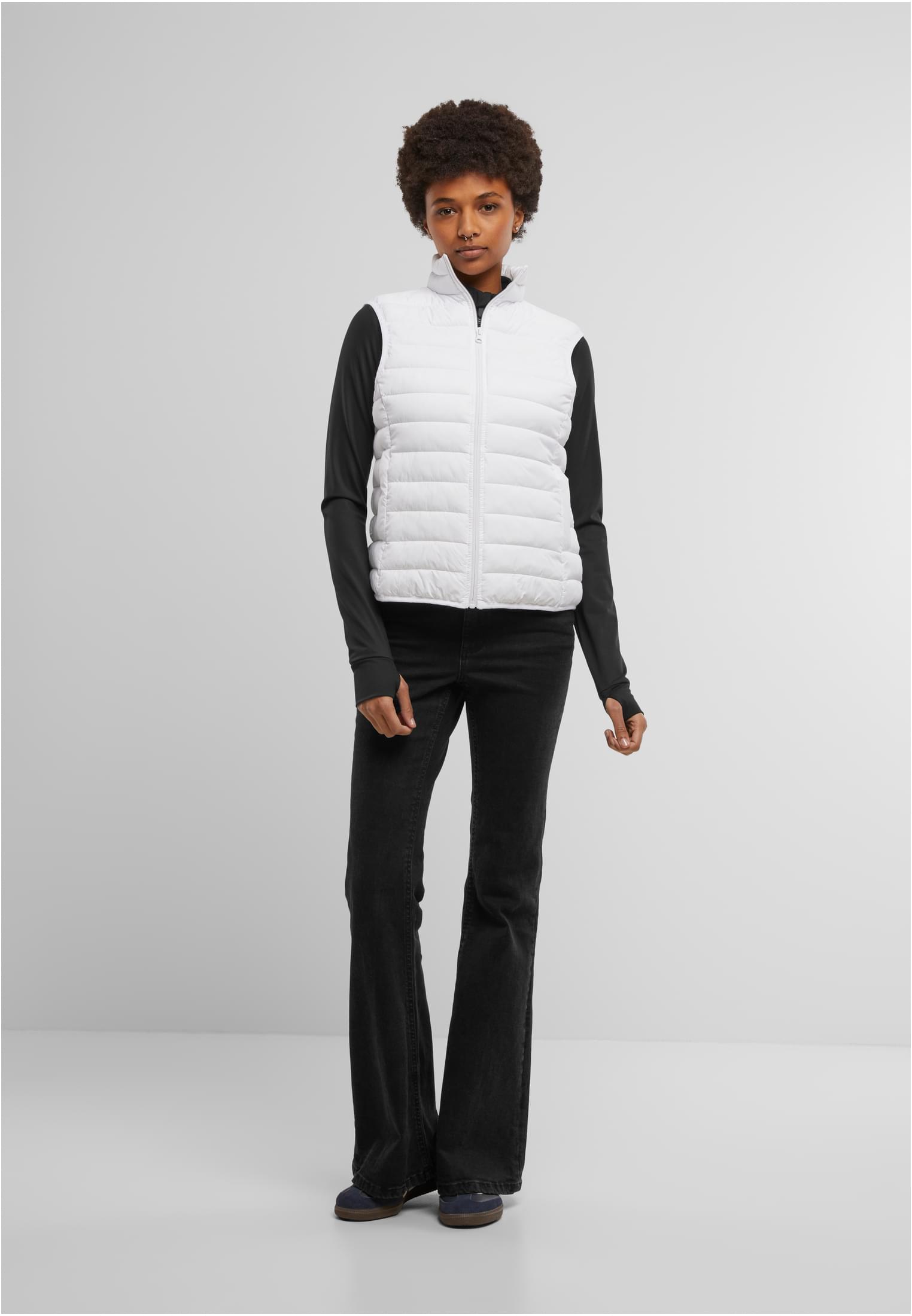 Ladies Light Puffer Vest white | white