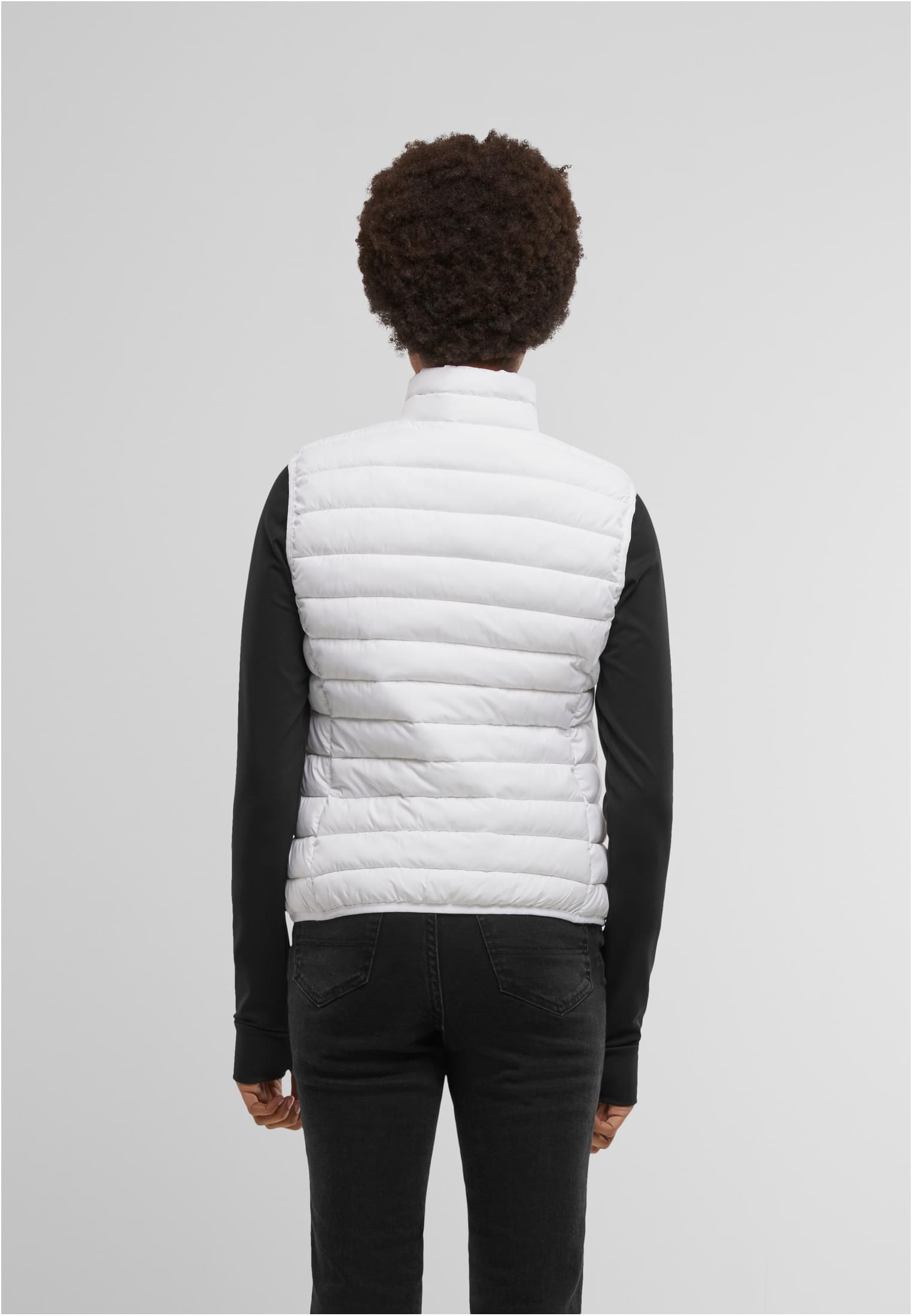Ladies Light Puffer Vest white | white
