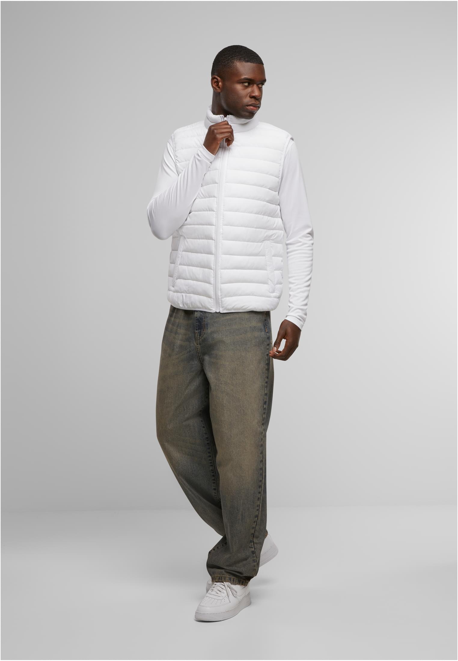 Light Puffer Vest white | white