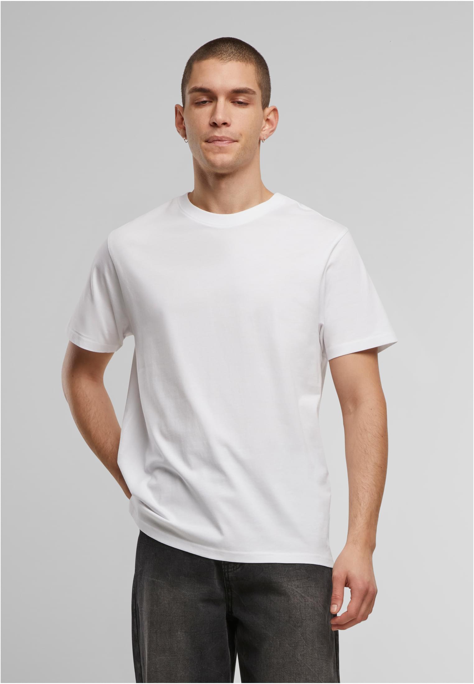 Basic Regular Fit Tee white | white