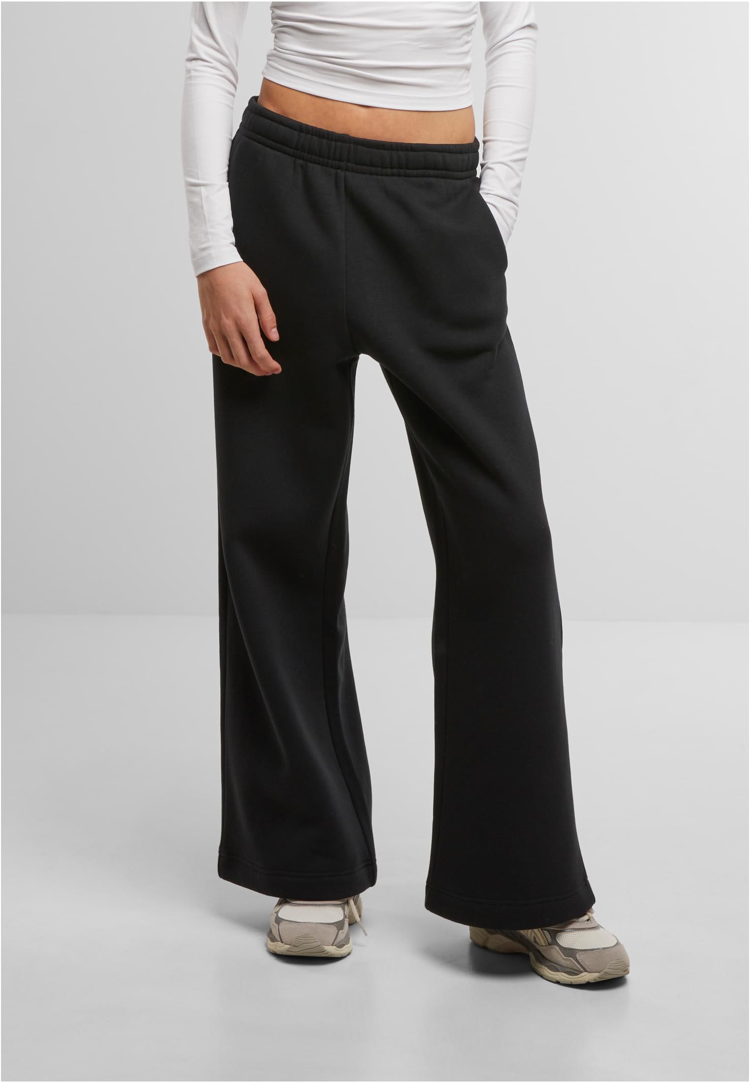 Ladies Wideleg Sweatpants black | black