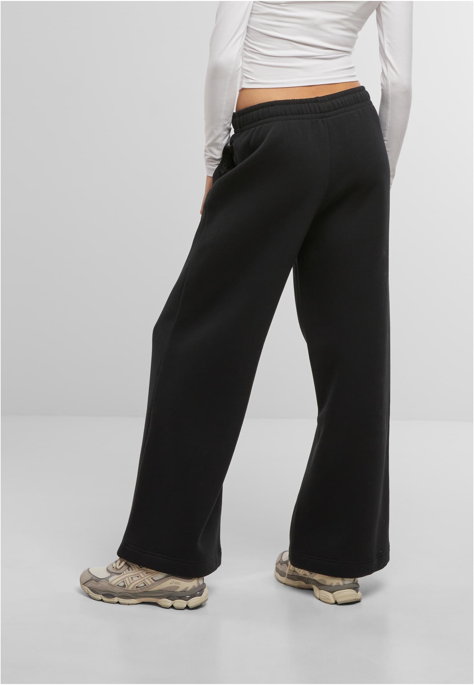 Ladies Wideleg Sweatpants black | black
