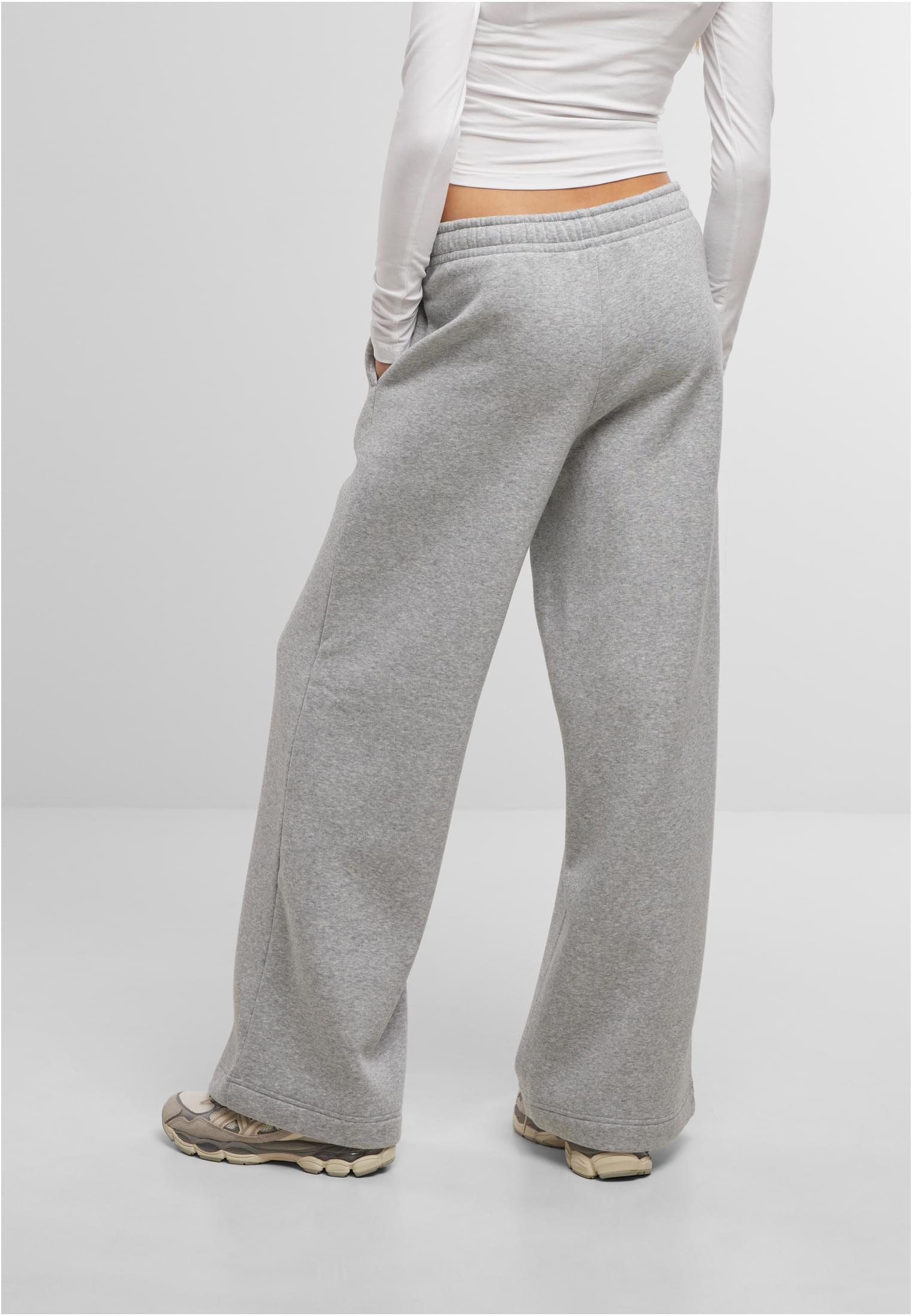 Ladies Wideleg Sweatpants heathergrey | heathergrey