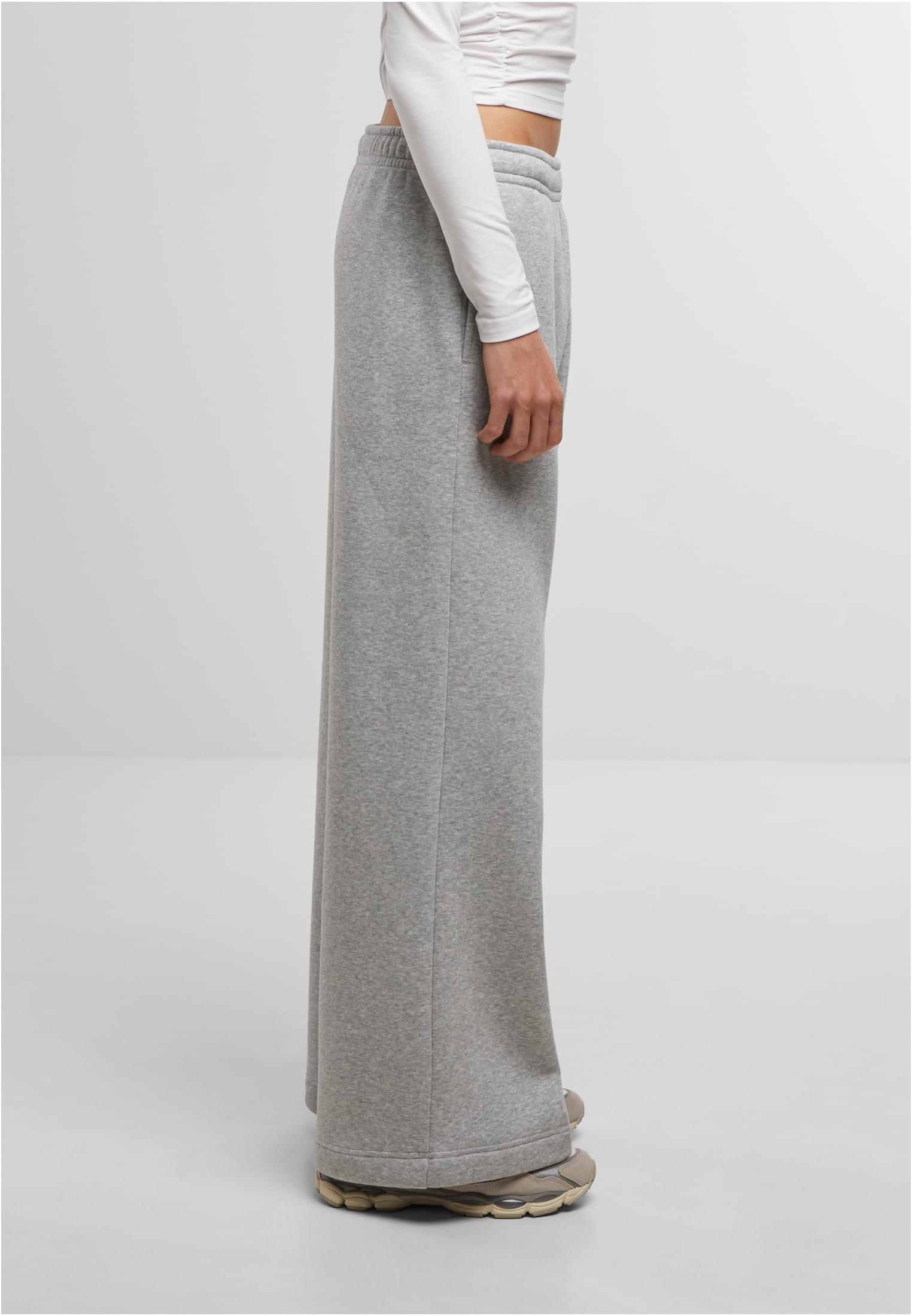 Ladies Wideleg Sweatpants heathergrey | heathergrey
