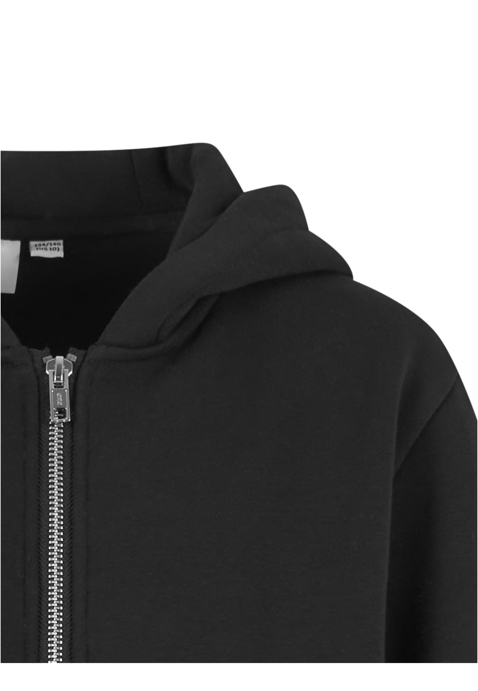 Kids Oversized Zip Hoody black | black